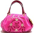 Juicy Couture Baby Fluffy Heart /Butterfly Charm Bag in Martinique (Hot Pink) (JUICY HANDBAGS, PURSES, BAGS)