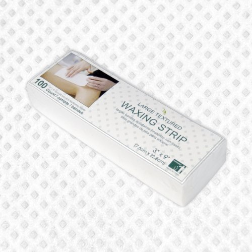 Diamond Textured Non-woven Epilating Waxing Strip, 100 Pack (3"x9")