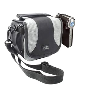 DURAGADGET Stylish Black Camcorder Case For Aiptek AHD H23 & AHD H5 Extreme With... by DURAGADGET