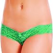 Green Lace Low Rise Cheeky Pantie Size Medium