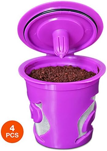 Eco4Cup 2.0 Reusable Cup for Keurig 2.0 - K300, K400, K500 Series and All Keurig 1.0 Series - 4 pcs
