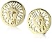 Anne Klein Gold-Tone Plated Logo Clip Button title=