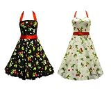 50's Prom Dress Cherry Cream or Red - Sizes 8 10 12 14 16 18