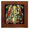 Angel Appearing to the Shepherds on a Framed Tile