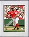 Edwin Encarnacion 2008 Fielding Action Double Matted 8O x 10O Photograph in Black Anodized Alumin