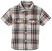 Hurley Boys 8-20 Plaid Shirt,Ash Grey,L (12/14)