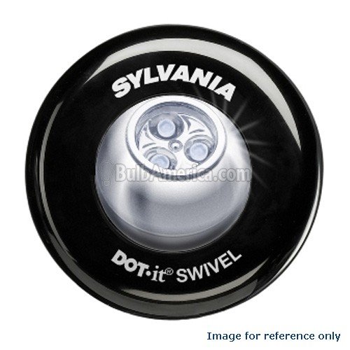 LED Battery Operated Swivel Light Black
