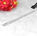 Shensee Simple Women Long Pin Hair Pin Stick Metal Gold Silver Hair Fork Accessories (Silver)