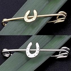Equestrian Horseshoe Stock Pin