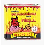 Habanero Seasoning From Hell - This salt free seasoning is loaded with flavor and heat Put a burn in your chicken, ribs, hamburger or seafood