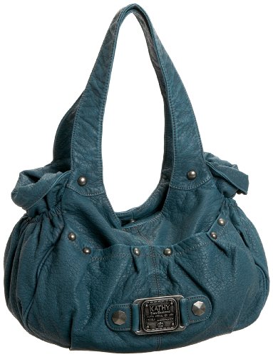 KATHY Van Zeeland Washed Up Tote,Teal,one size