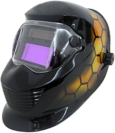JEXONA Solar Power Auto Darkening Welding Helment 9006 Color Black and honeycomb