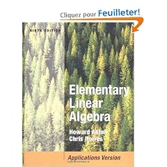 Elementary Linear Algebra: Applications Version