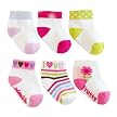 Just One Year Anklet Socks 6-pk. - Pink (0-9 mos.)