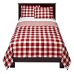 - Red Plaid Comforter Set - Twin
