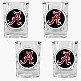 Alabama Crimson Tide 4 Piece Square Shot Glass Set