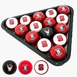 North Carolina State Wolfpack NCAA Licensed 16 Billiard Ball Set by Frenzy Sports