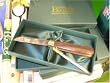 Classic Pocket Knife & Brass Mini Steel - Luxury Green Gift Box