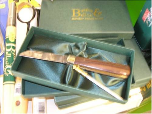 Classic Pocket Knife & Brass Mini Steel - Luxury Green Gift Box