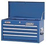 Waterloo PMX2606BU 26-Inch Wide by 12-Inch Deep by 15-1/3-Inch High Blue Chest with 6 Ball Bearing Drawers and Tri Channel Construction