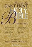 KJV Giant Print Reference Bible: Personal Sized Gold: Black Bonded Leather (Zondervan Gold Collection)