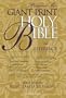 KJV Holy Bible Giant Print Personal Size Reference Gold Edition