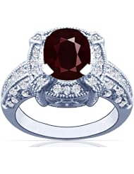 Platinum Cushion Cut Ruby Ring With Sidestones (GIA Certificate)