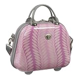International Traveller Shiny Palm Print Vanity Case
