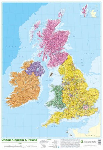 City Travel Guides Discounted  Books : Map of UK and Ireland (Map)