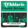 D'addario J65 Medium Clear Nylon Ukulele Strings