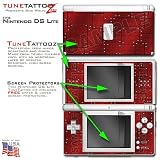 Nintendo DS Lite Aluminum Panels Red Tune Tattoo Skin Kit by TuneTattoozTM