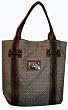 Guess Purse Handbag Tote Founders Tote Brown Signature Print