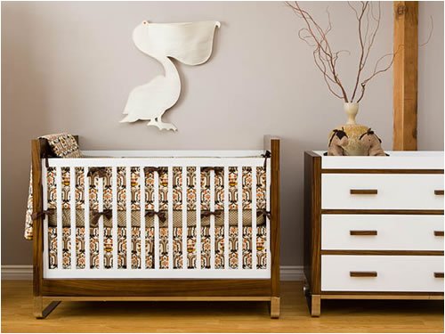 Silly Owl Crib Bedding Set by Litto Kids