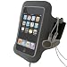 iGadgitz Black & Silver Reflective Neoprene Sports Gym Jogging Armband for Apple iPod Touch 2nd 2G & 3rd Generation 3G 8gb, 16gb, 32gb & 64gb
