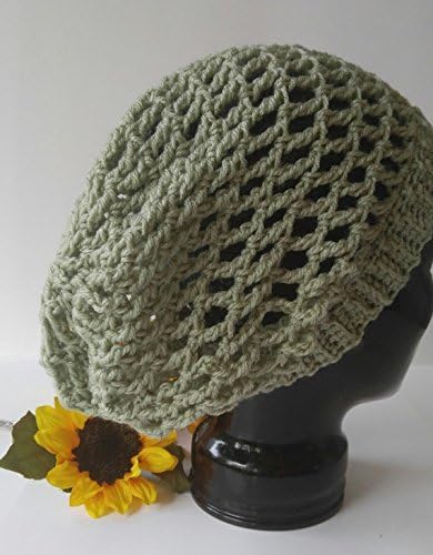 Slouchy Baggy Beanie Knit Crochet Oversized Skull Ski Hat Cap