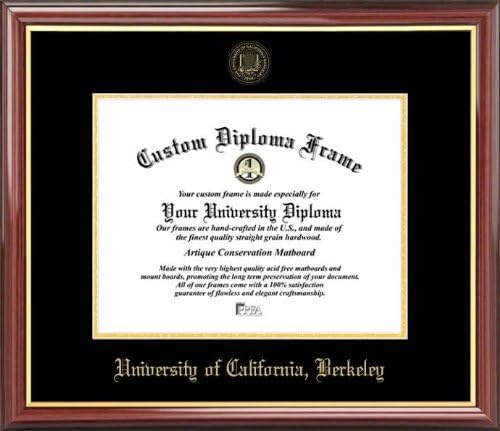 Univ. of California Berkeley Golden Bears - Embossed Seal - Mahogany Gold Trim - Diploma Frame