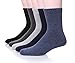 ProEtrade Mens Comfort Wool Work Thick Winter Socks 5 Pairs Warm Crew Socks (Pattern)
