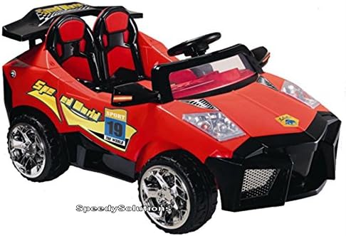 Red 12V 2 Seater Lambo Style Ride On Car Kids Electric ATV Powered Wheels MP3 Remote RC