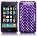 Apple iPhone 3G 3GS Purple Honeycomb Gel Case Cover Skin Design with Silver Honeycomb Internal Pattern From Keep Talking Shop iPhone Accessories