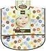 Kushies Waterproof Bib, White Circle, Infant