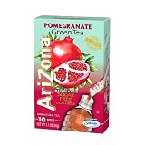 AriZona Pomegranate Green Tea Iced Tea Stix Sugar Free 1 Ounce Boxes Pack of 6 by AriZona