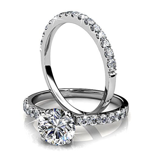 TK Beauty 2 Prices Valentine's Day Anniversary Gift Enchanted Ring With Crystals From Swarovski Element