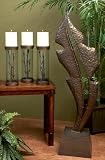 Becca Iron and Glass Hurricane Candleholders