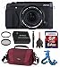 Fujifilm X-E1 w/ 18-55mm Lens (Black) + LowePro Case + Battery + Flexpod + Filter Kit + 64GB SDXC (10) Deluxe Bundle