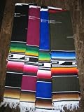 Mexican Saltillo Serape Costume PONCHO -Blue, rose, or black and white