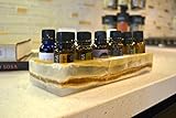 Luxurious Shades Of Stone Essential Oils Holder Carrying Case - Storage And Display Box for 12, 15ml Bottles - Free Matching Tray - 100% Onyx Stone (Brown Tones)