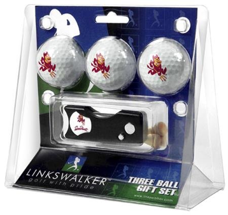 Arizona State Sun Devils Asu Ncaa Spring Action 3 Golf Ball Gift Packs