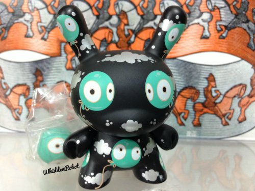 Kidrobot Tara McPherson 2012 Dunny Mr. Wiggles Black Variant (Opened to Identify Contents)