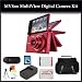Samsung MV800 MultiView Digital Camera Kit Includes: Samsung MV800 MultiView Digital Camera(Red), Extended Life Battery, Rapid Travel Charger, 16GB SDHC Memory Card, Memory Card Reader, Soft Carrying Case, Table Top Tripod, LCD Screen Protectors, Cleaning Kit & SSE Microfiber Cleaning Cloth