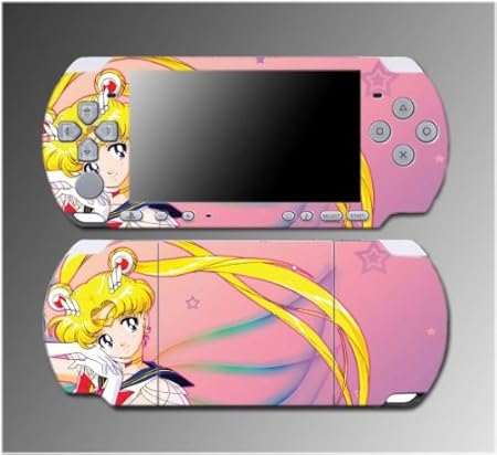 Sailor Moon Jupiter Mars Venus Cartoon Manga Video Game Vinyl Decal Sticker Cover Skin Protector 2 for Sony PSP Slim 3000 3001 3002 3003 3004 Playstation Portable